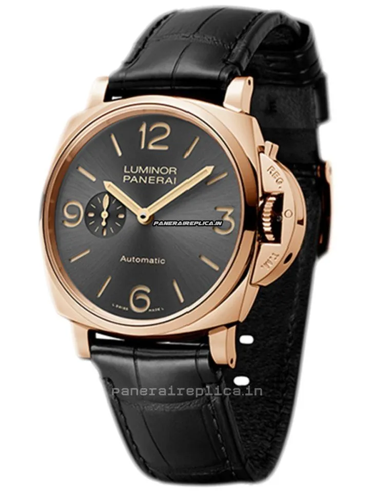 Neat Replica Panerai Luminor Due 45mm Rose Gold Case Automatic Watch