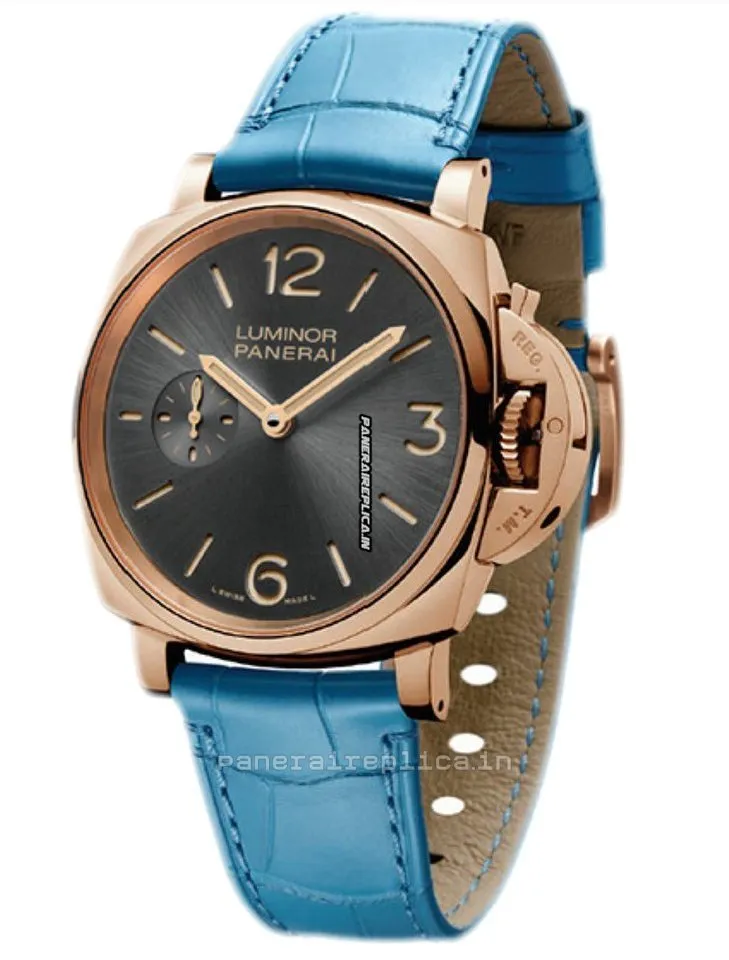 Amazing Fakes Panerai Luminor Due 42mm Rose Gold Case Manual Winding Watch