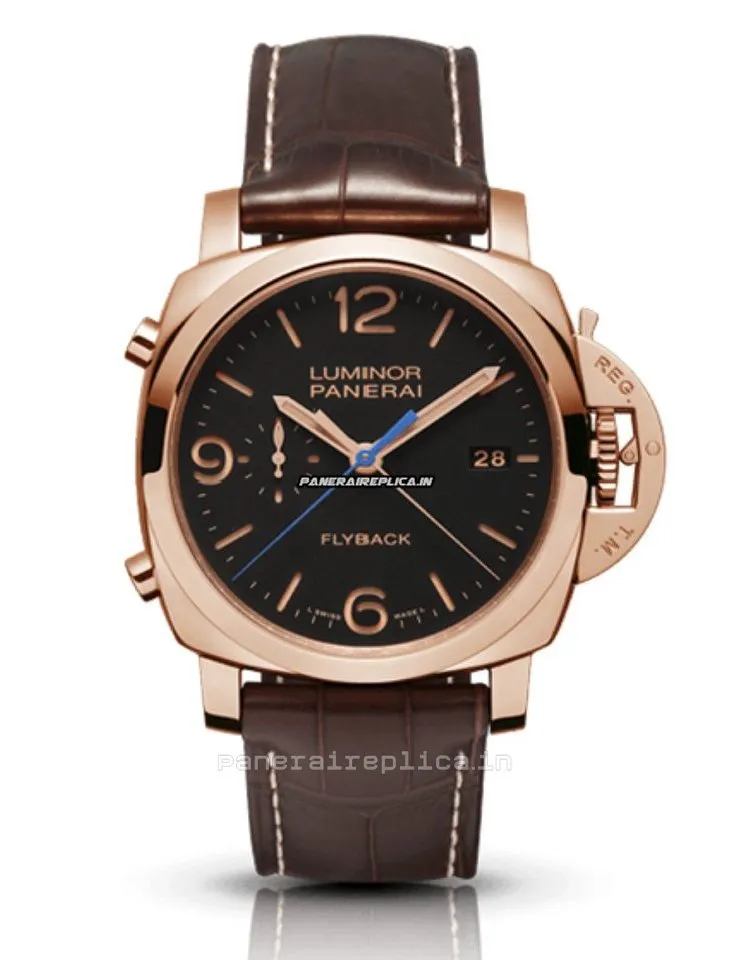 Good Replica Panerai Luminor 1950 44mm Rose Gold Case Automatic Watch