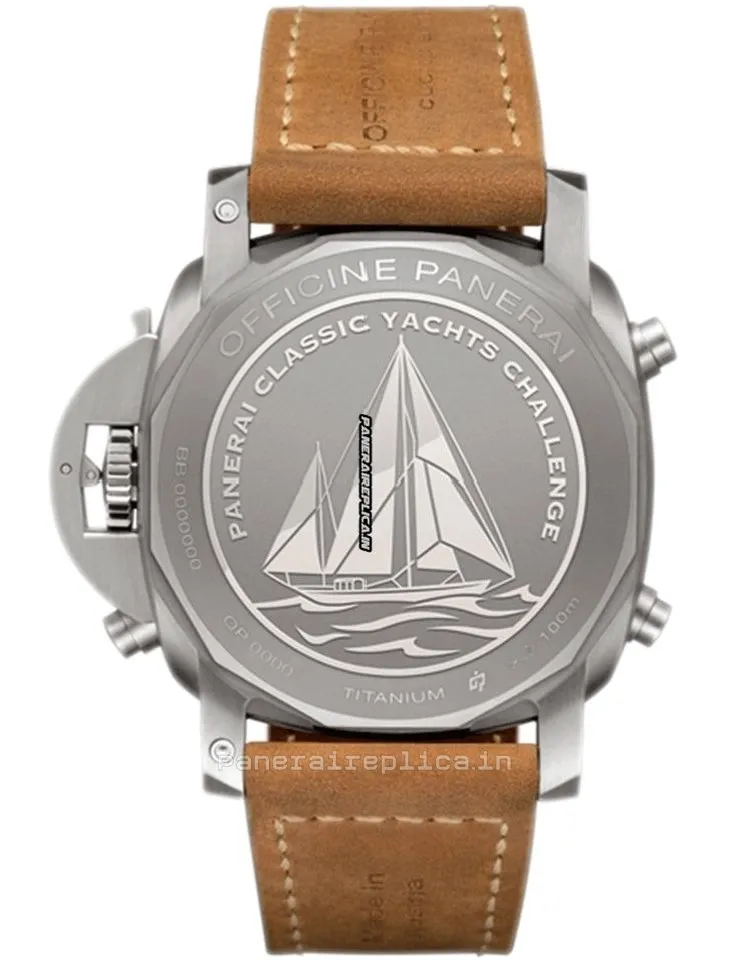 Alternative view of Affordable Replica Panerai Luminor 1950 47mm Steel Case Automatic Watch