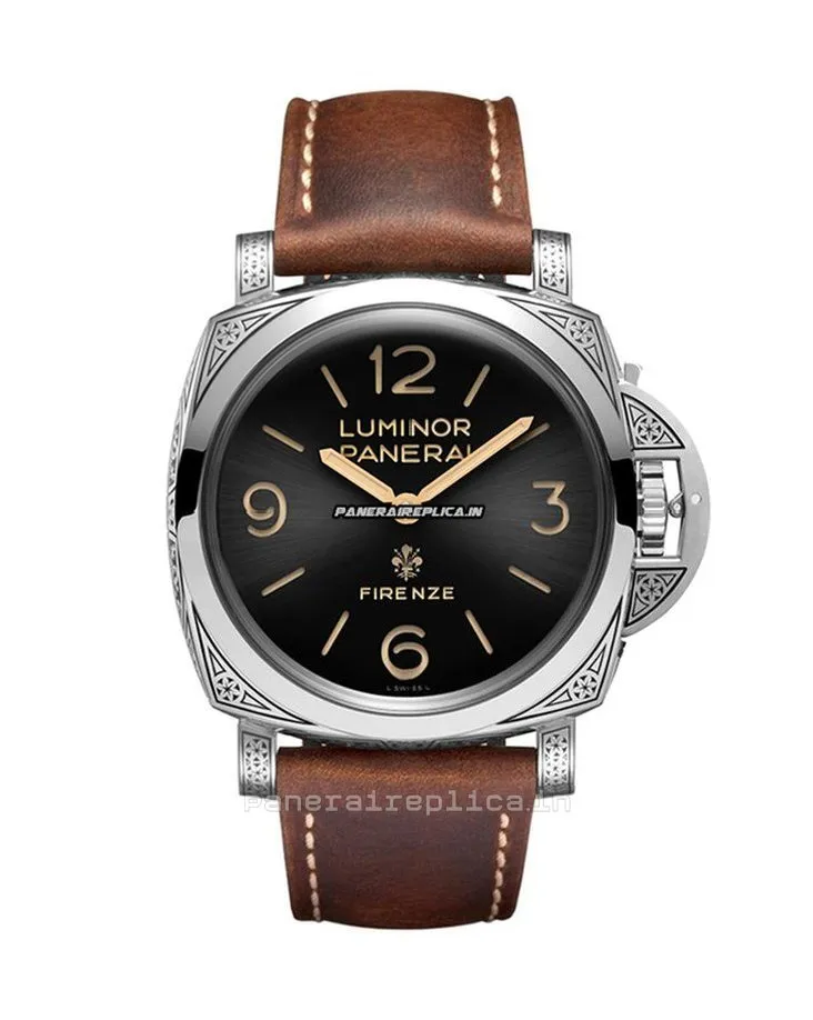 Alternative view of Pleasing Replicas Panerai Luminor 1950 47mm Steel Case Mens/unisex Manual Winding Watch