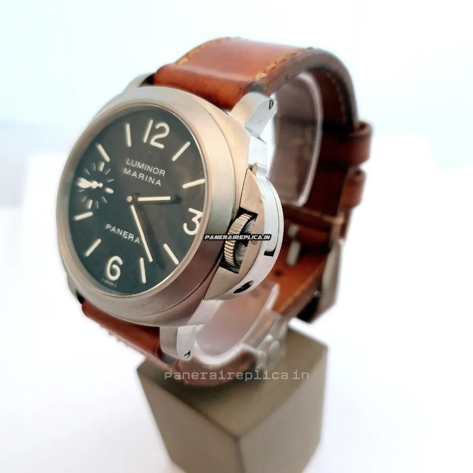 Alternative view of Perfect Imitation Panerai Luminor Marina 44mm Titanium Case Mens/unisex Manual Winding Watch