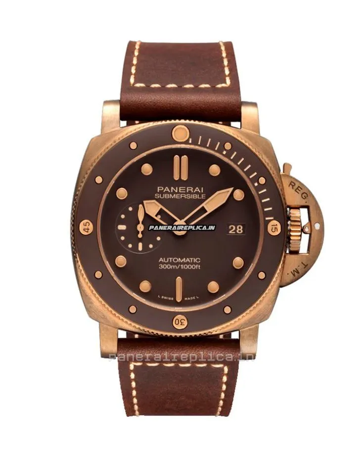 Alternative view of Wonderful Fake Panerai Luminor Submersible 47mm Bronze Case Mens/unisex Automatic Watch
