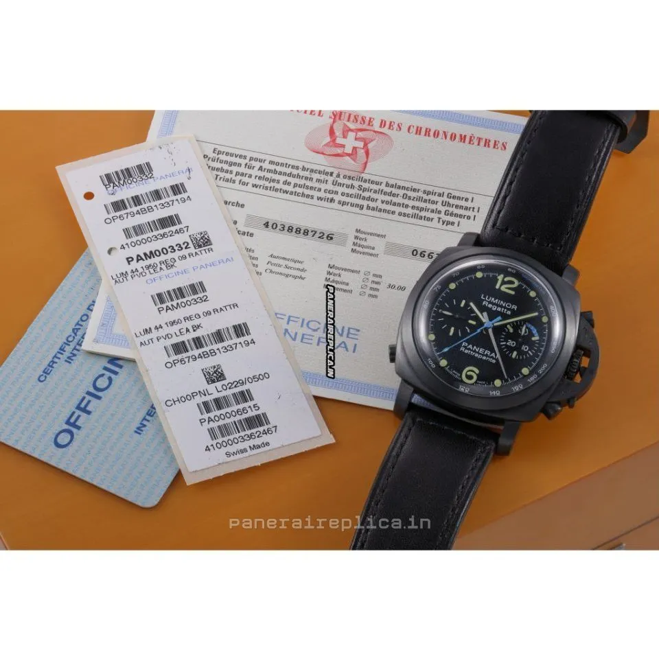 Alternative view of Ideal Copies Panerai Special Editions 44mm Steel Case Automatic Watch