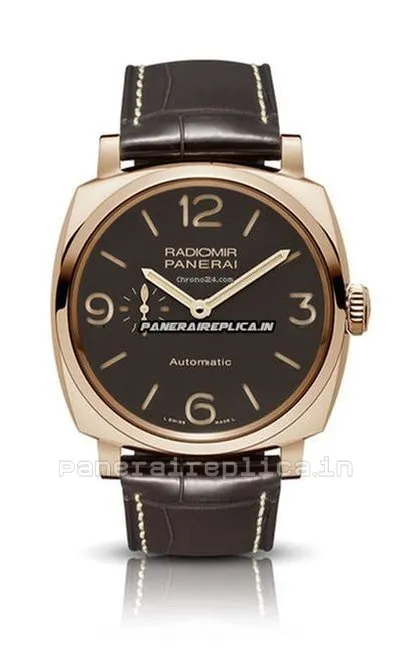 Affordable Replicas Panerai Radiomir 1940 45mm Red Gold Case Automatic Watch