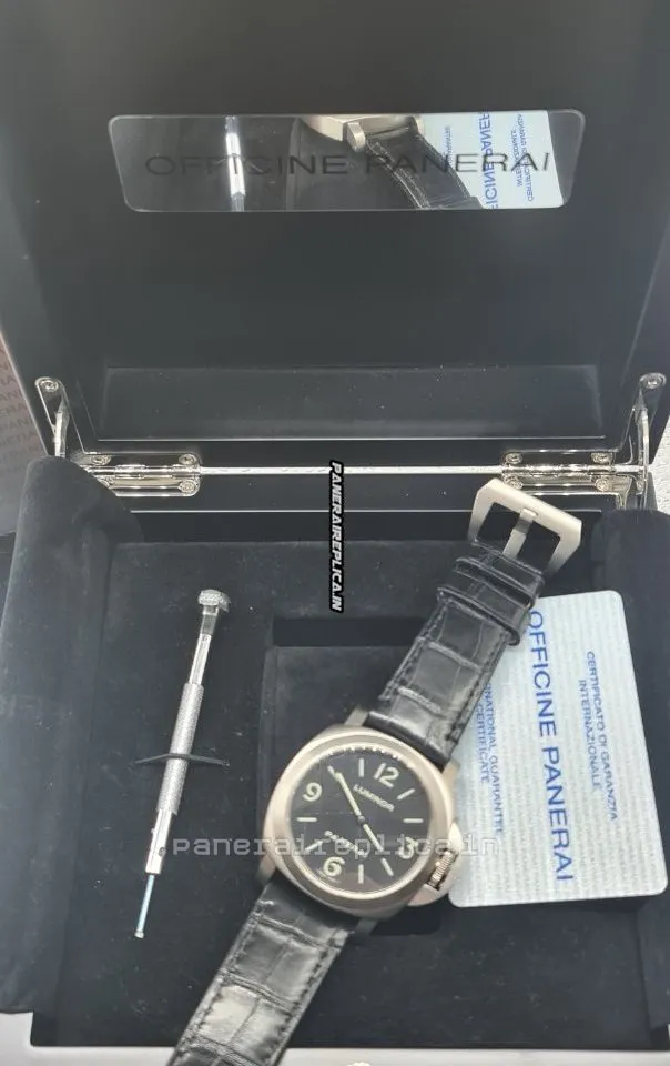 Alternative view of Design Replica Panerai Luminor Base 44mm Titanium Case Mens/unisex Manual Winding Watch
