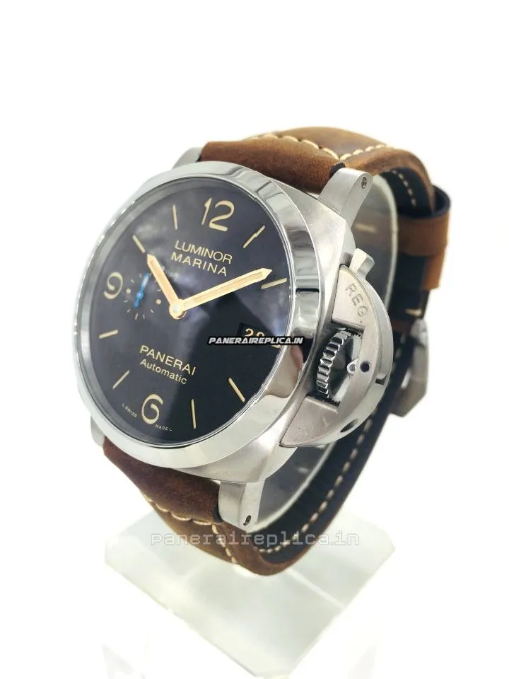 Alternative view of Awesome Fake Panerai Luminor Marina 44mm Titanium Case Mens/unisex Automatic Watch