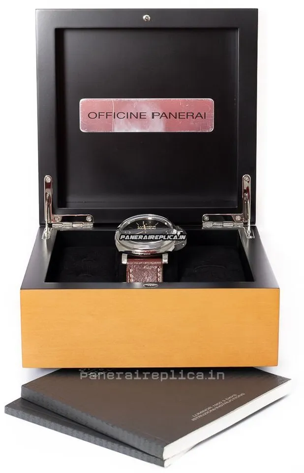 Alternative view of Suitable Knockoff Panerai Luminor 1950 47mm Steel Case Mens/unisex Manual Winding Watch