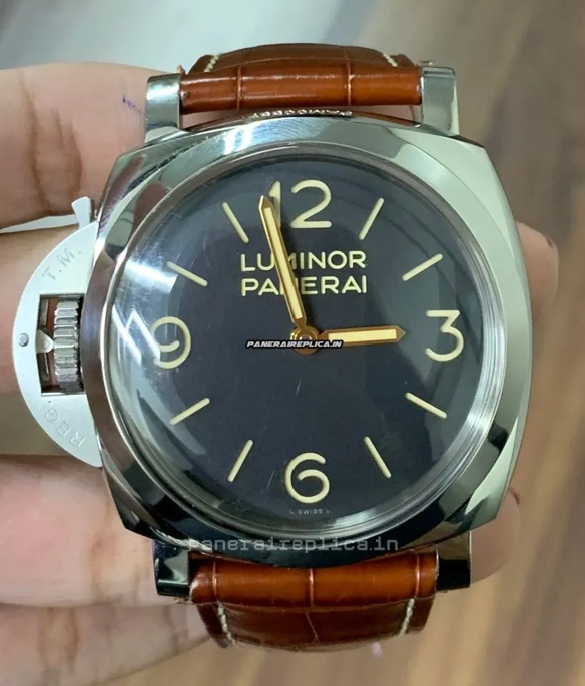 Wholesale Copy Panerai Luminor 1950 47mm Steel Case Mens/unisex Manual Winding Watch