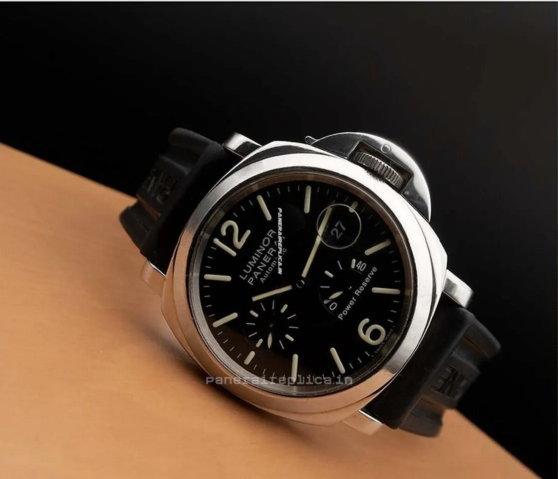 Alternative view of Lovely Copies Panerai Luminor Power Reserve 44mm Steel Case Mens/unisex Automatic Watch