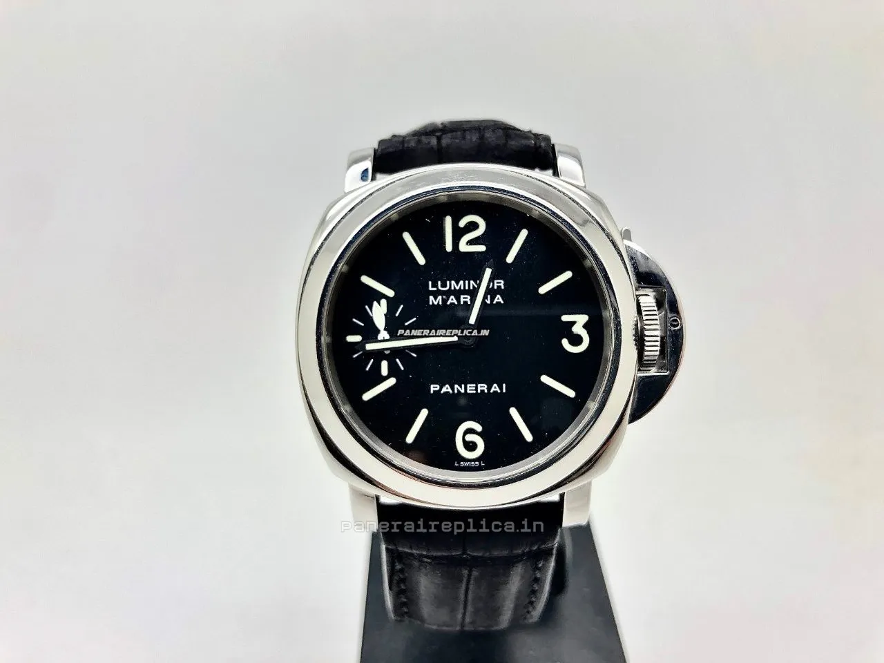Alternative view of High-end Replica Panerai Luminor Marina 44mm Steel Case Mens/unisex Manual Winding Watch