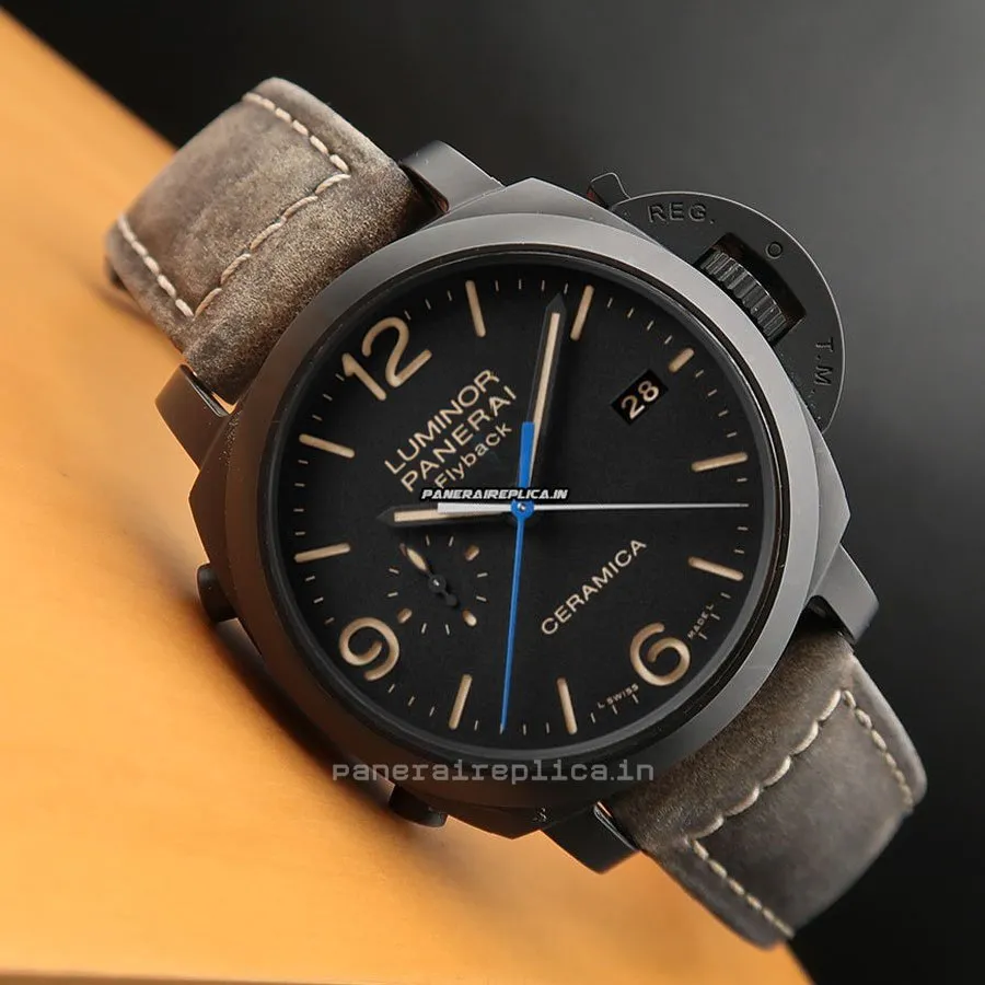 Alternative view of Amazing Fake Panerai Luminor 1950 44mm Ceramic Case Mens/unisex Automatic Watch