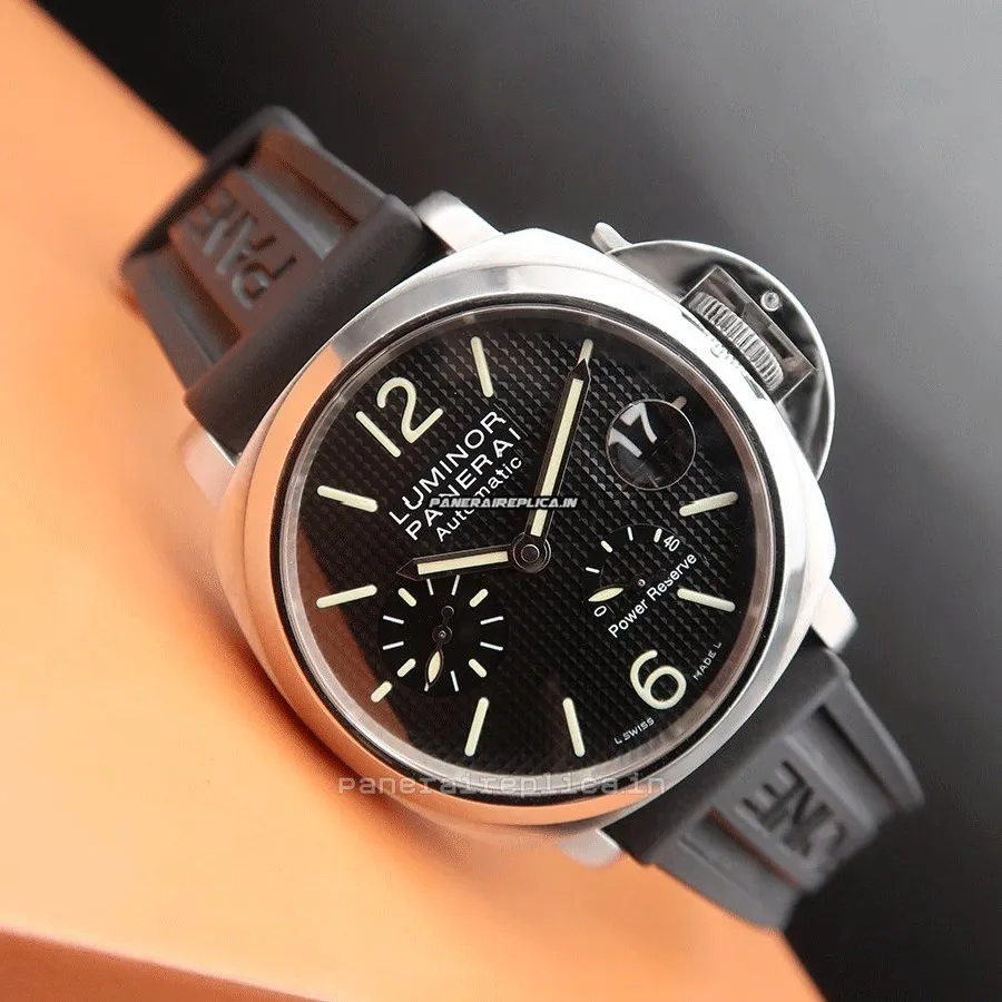 Alternative view of Remarkable Replica Panerai Luminor Power Reserve 40mm Steel Case Mens/unisex Automatic Watch