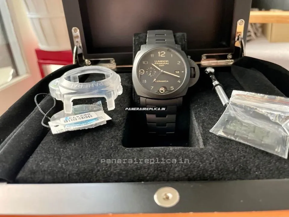 Alternative view of Cool Fake Panerai Luminor 1950 44mm Ceramic Case Mens/unisex Automatic Watch