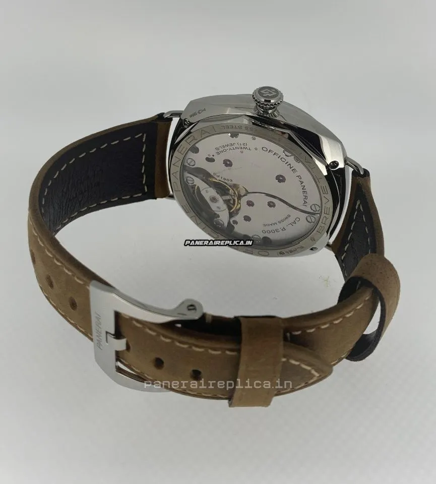 Alternative view of Suitable Fake Panerai Radiomir 3 Days Gmt 47mm Steel Case Mens/unisex Manual Winding Watch