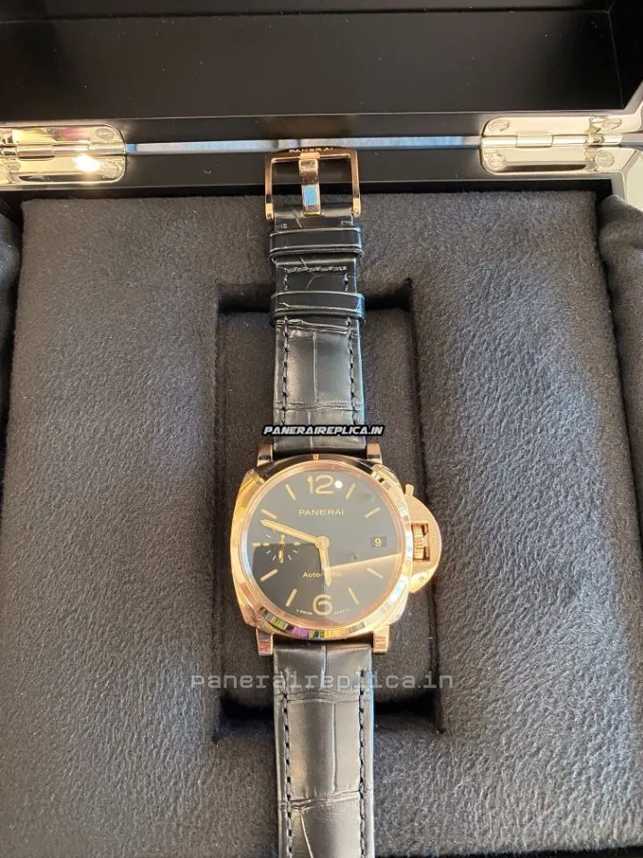 Alternative view of Stylish Imitation Panerai Luminor Due 38mm Rose Gold Case Mens/unisex Automatic Watch