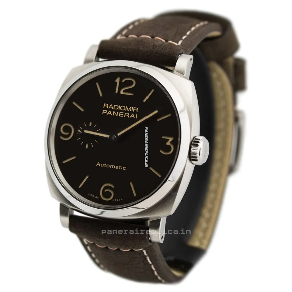 Alternative view of Fine Knockoff Panerai Radiomir 1940 45mm Titanium Case Mens/unisex Automatic Watch