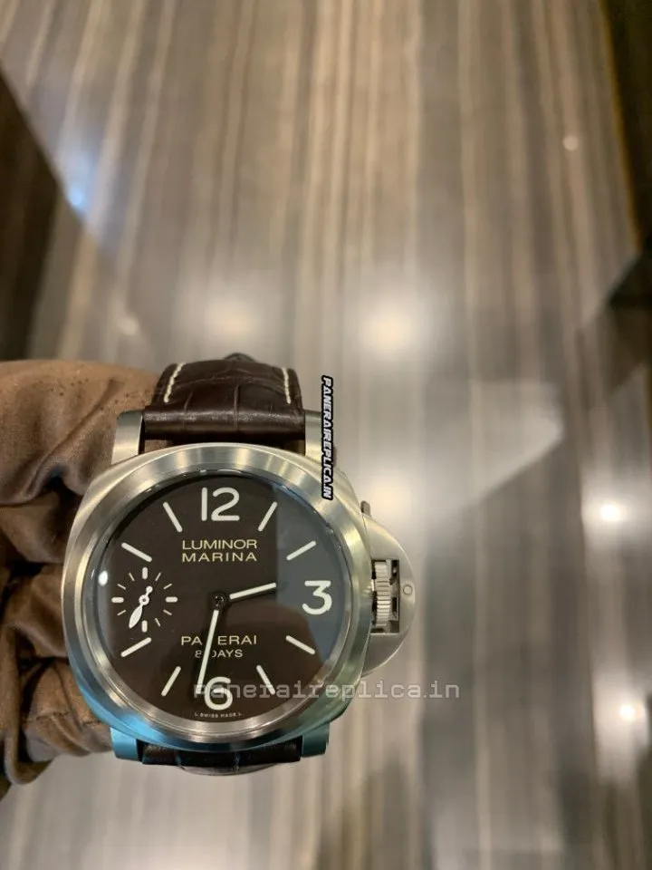 Alternative view of Inexpensive Fake Panerai Luminor Marina 44mmmm Titanium Case Mens/unisex Manual Winding Watch