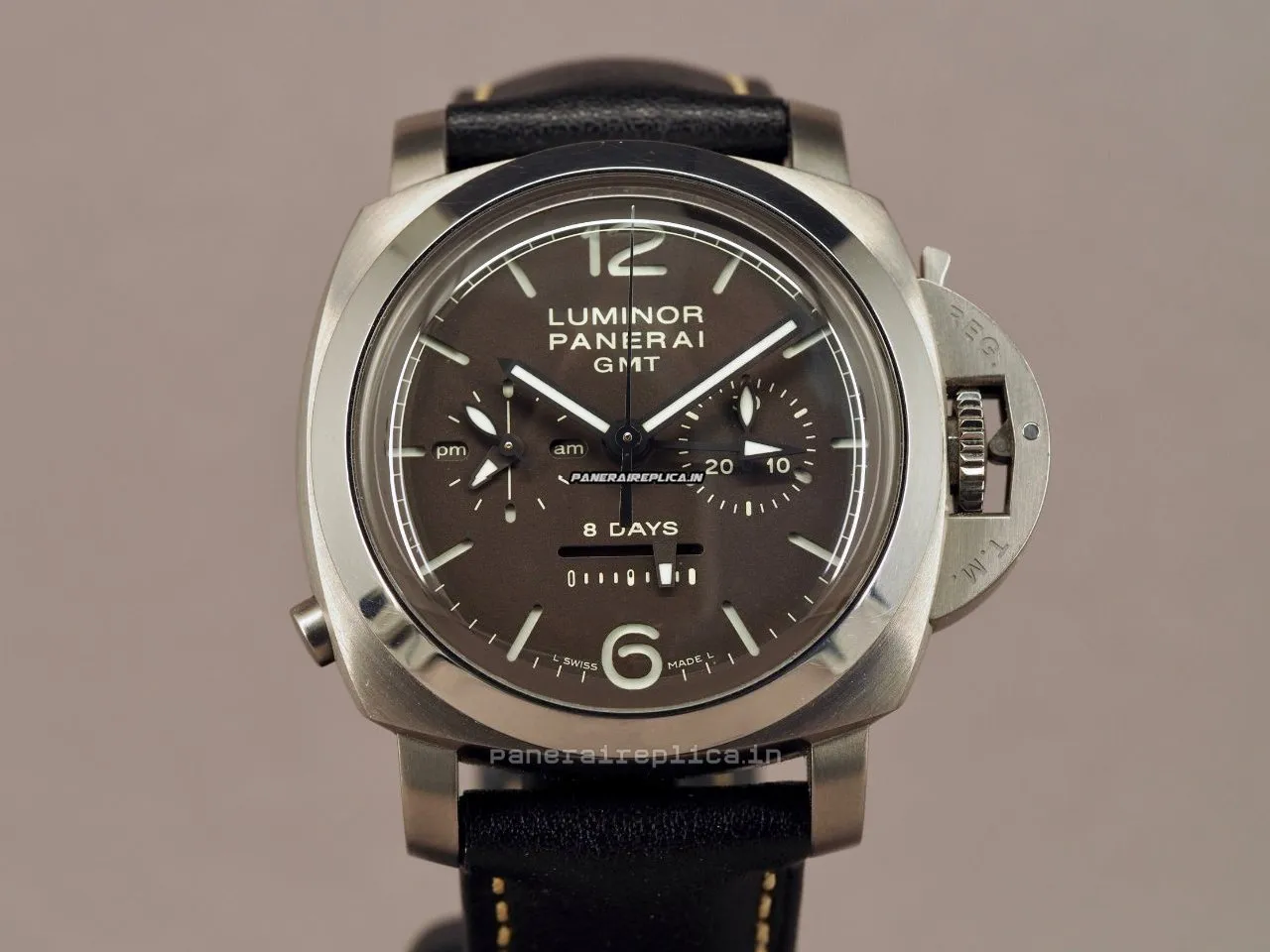 Wholesale Knockoff Panerai Luminor 1950 44mm Titanium Case Mens/unisex Manual Winding Watch