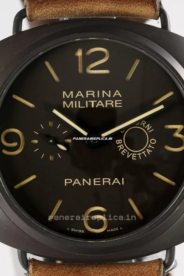 Alternative view of Suitable Copy Panerai Special Editions 47mm Ceramic Case Mens/unisex Manual Winding Watch