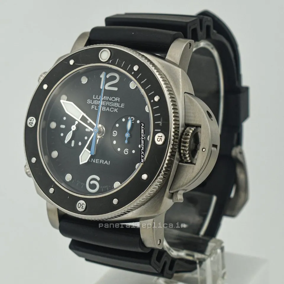Alternative view of Incredible Knockoff Panerai Luminor Submersible 47mm Titanium Case Mens/unisex Automatic Watch