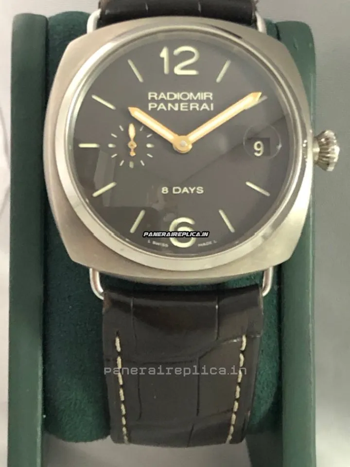 Superb Replica Panerai Radiomir 8 Days Gmt 45mm Titanium Case Mens/unisex Manual Winding Watch