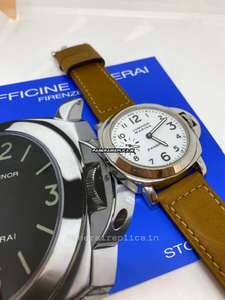 Alternative view of Incredible Clone Panerai Luminor Marina 44mm Steel Case Mens/unisex Manual Winding Watch