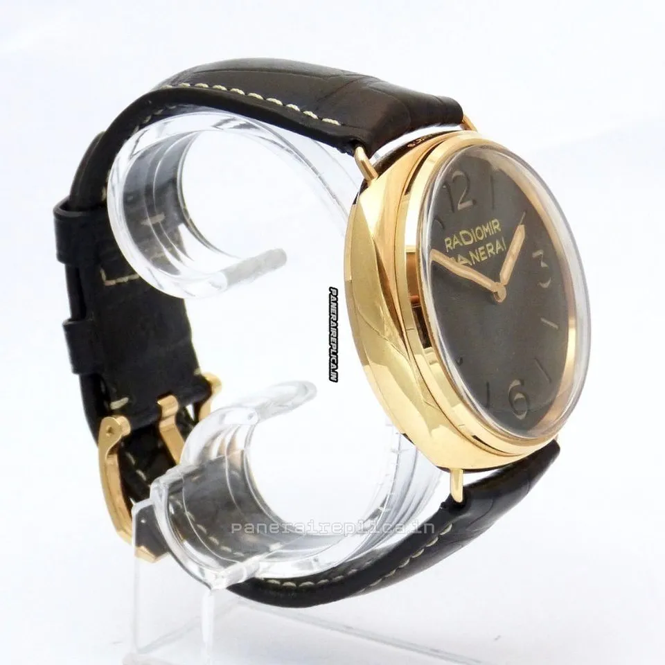 Alternative view of Fabulous Clone Panerai Special Editions 47mm Rose Gold Case Mens/unisex Manual Winding Watch