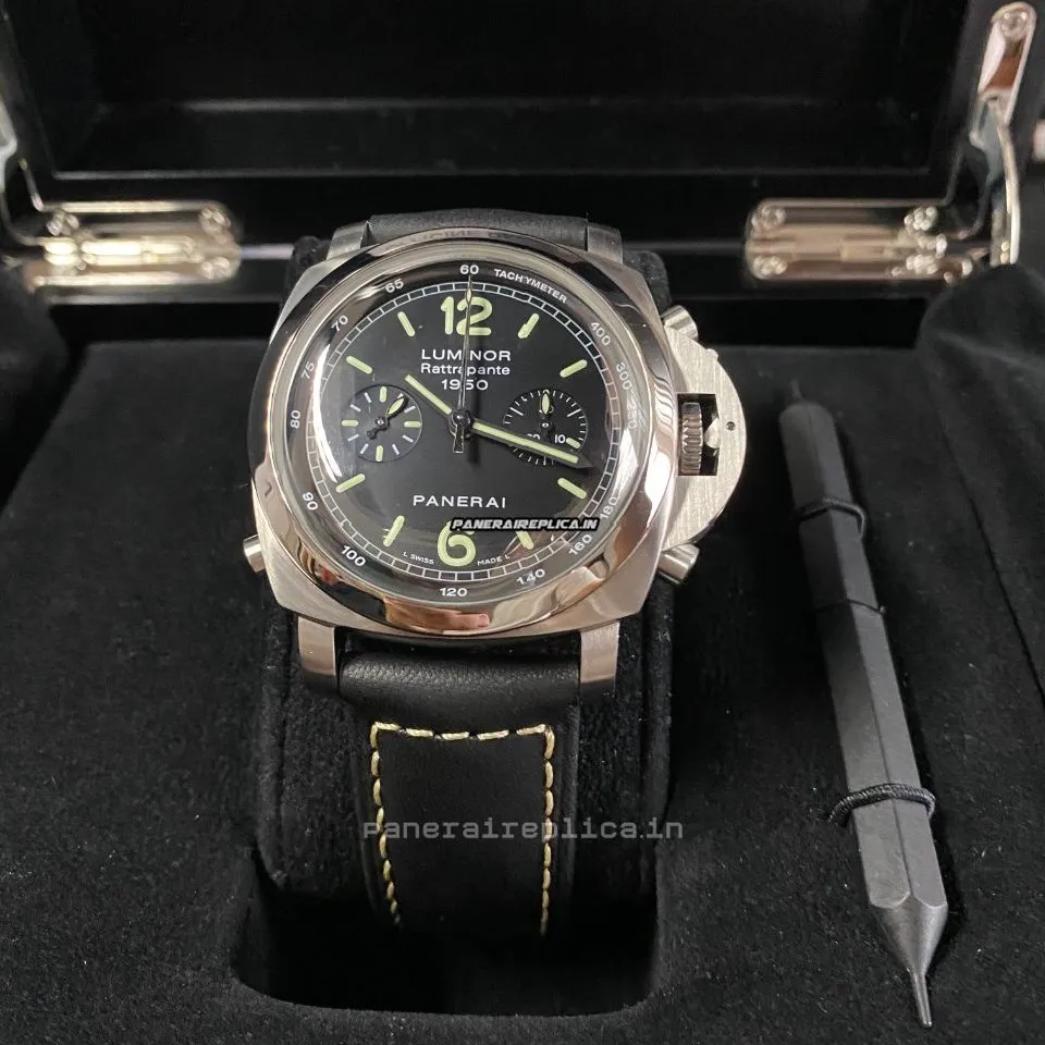 Alternative view of Quality Replica Panerai Luminor 1950 44mm Steel Case Mens/unisex Automatic Watch