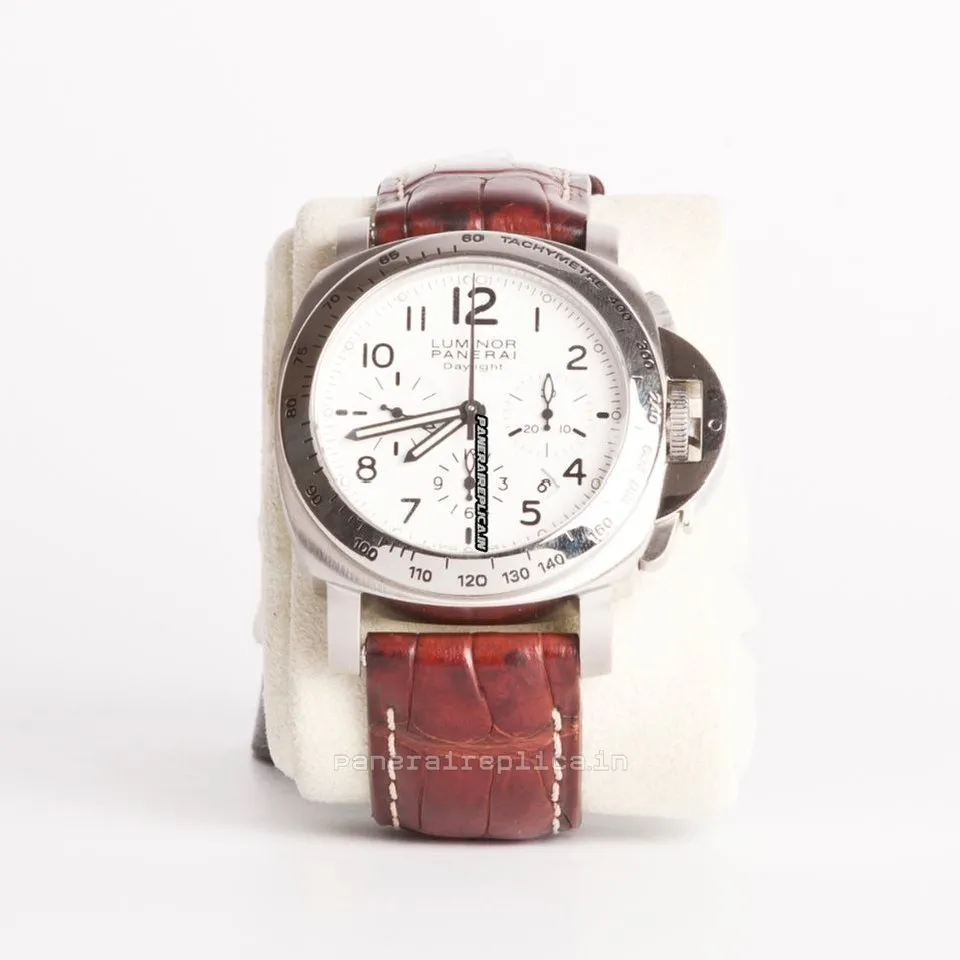 Pleasing Fake Panerai Luminor Chrono 44mm Steel Case Automatic Watch