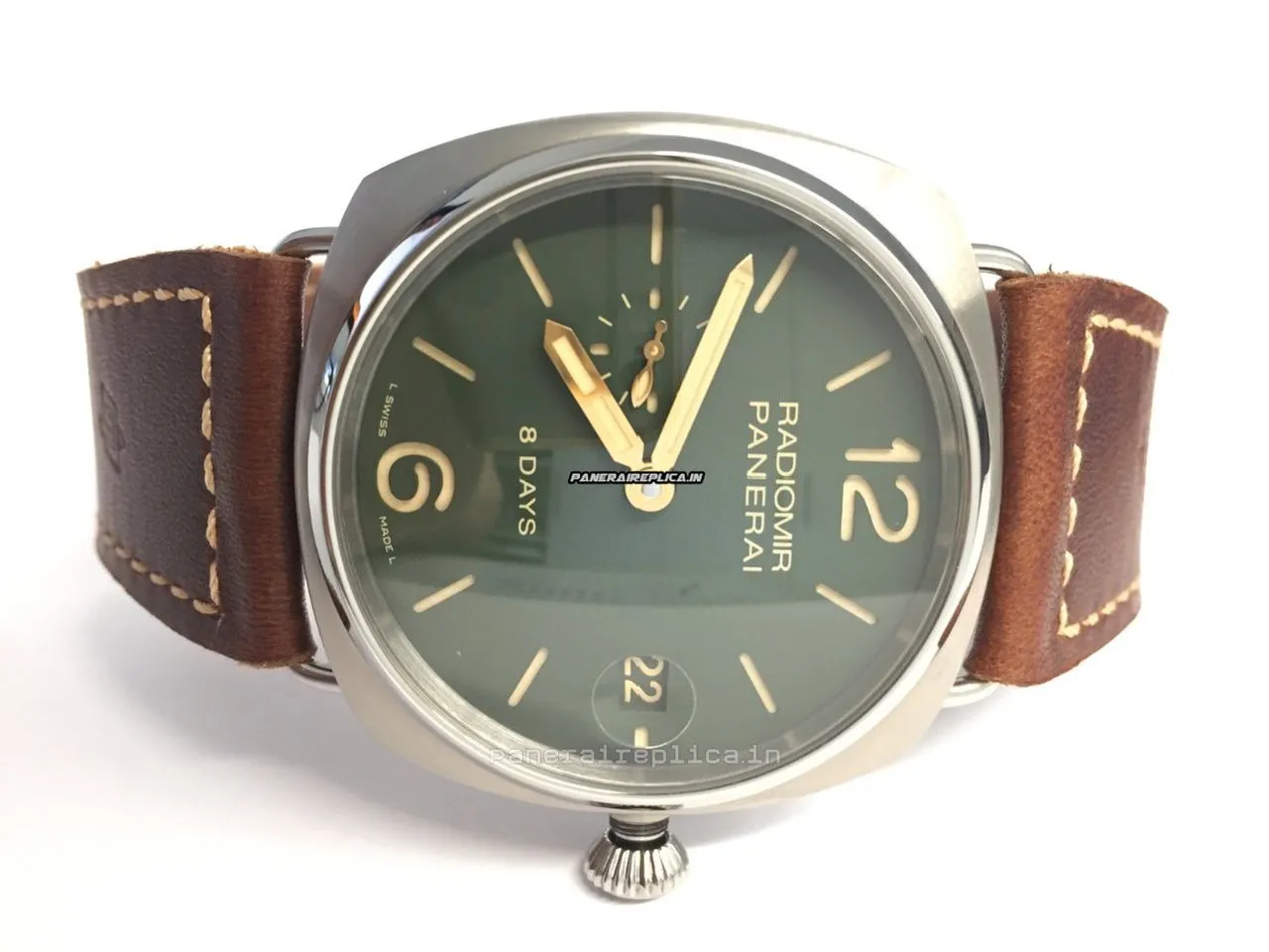 Alternative view of Amazing Fake Panerai Radiomir 8 Days Gmt 45mm Titanium Case Mens/unisex Manual Winding Watch