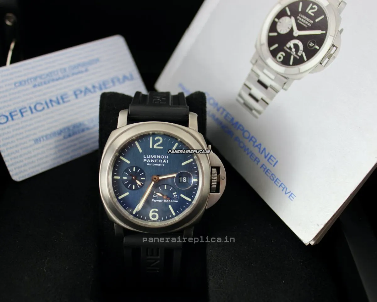 Alternative view of Cool Replica Panerai Luminor Power Reserve 44mm Titanium Case Mens/unisex Automatic Watch