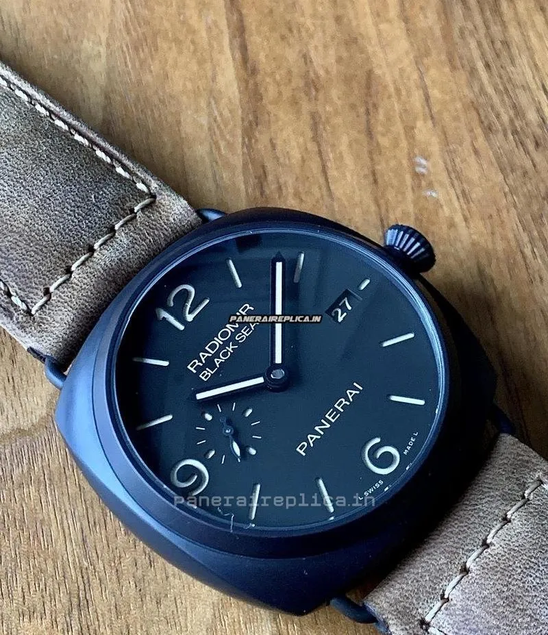 Alternative view of Ideal Clone Panerai Radiomir Black Seal Automatic Watch
