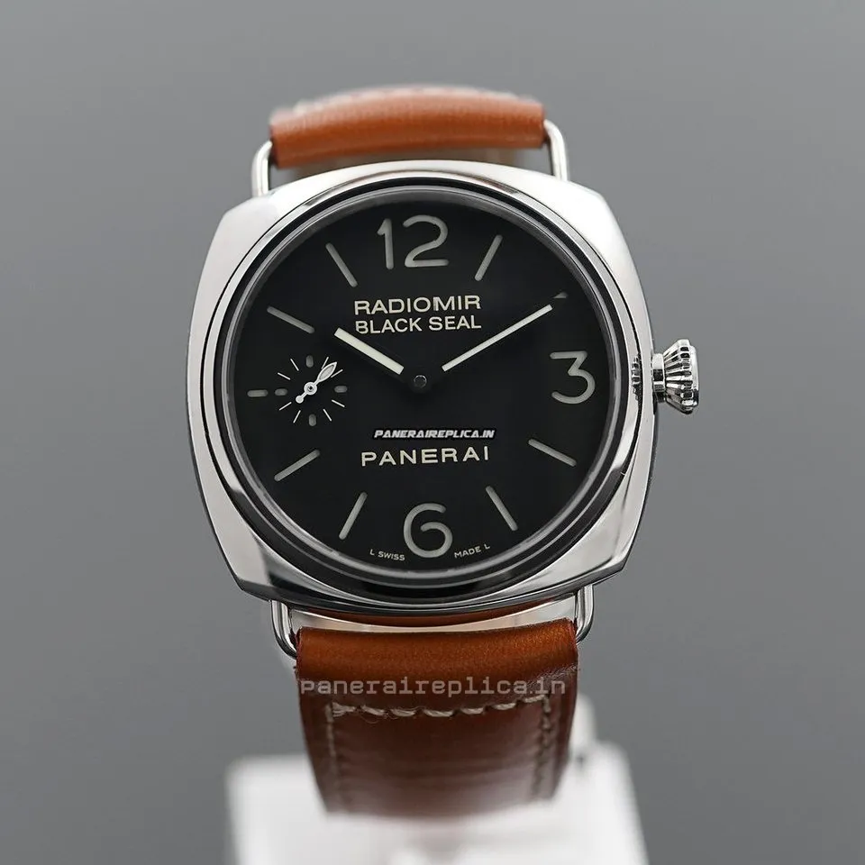 Alternative view of Distinctive Clone Panerai Radiomir Black Seal 45x50mm Steel Case Mens/unisex Manual Winding Watch