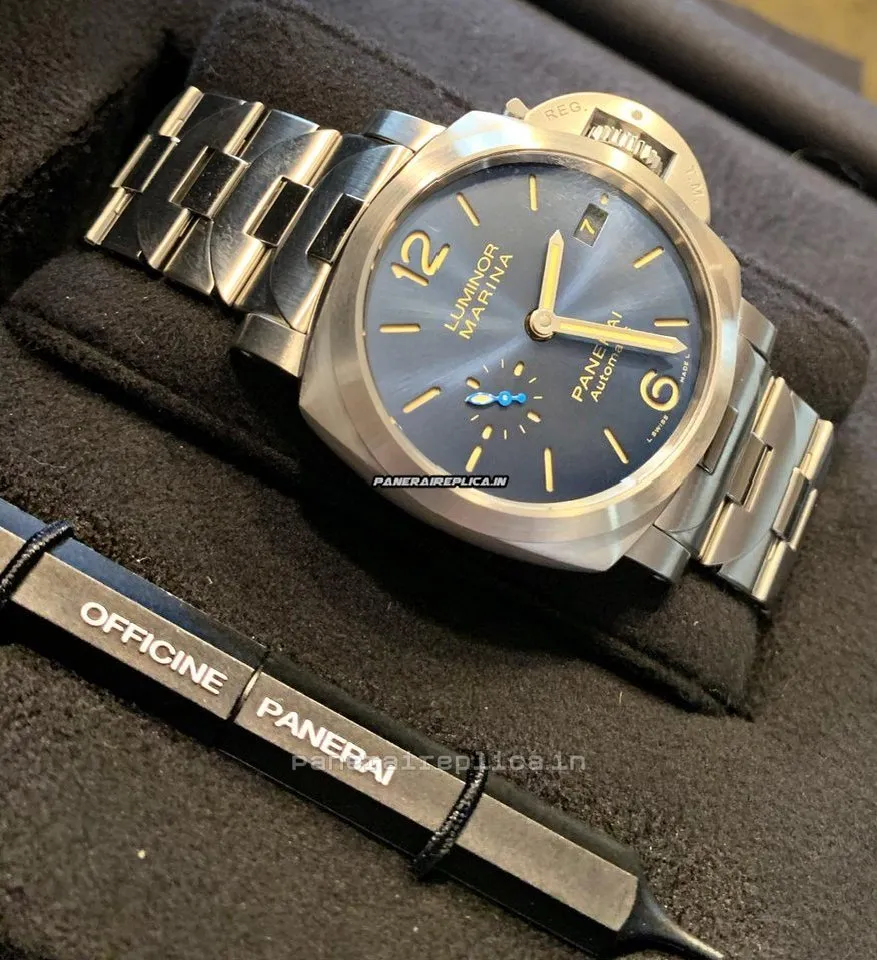 Alternative view of Appealing Replica Panerai Luminor Marina 42mm Steel Case Mens/unisex Automatic Watch