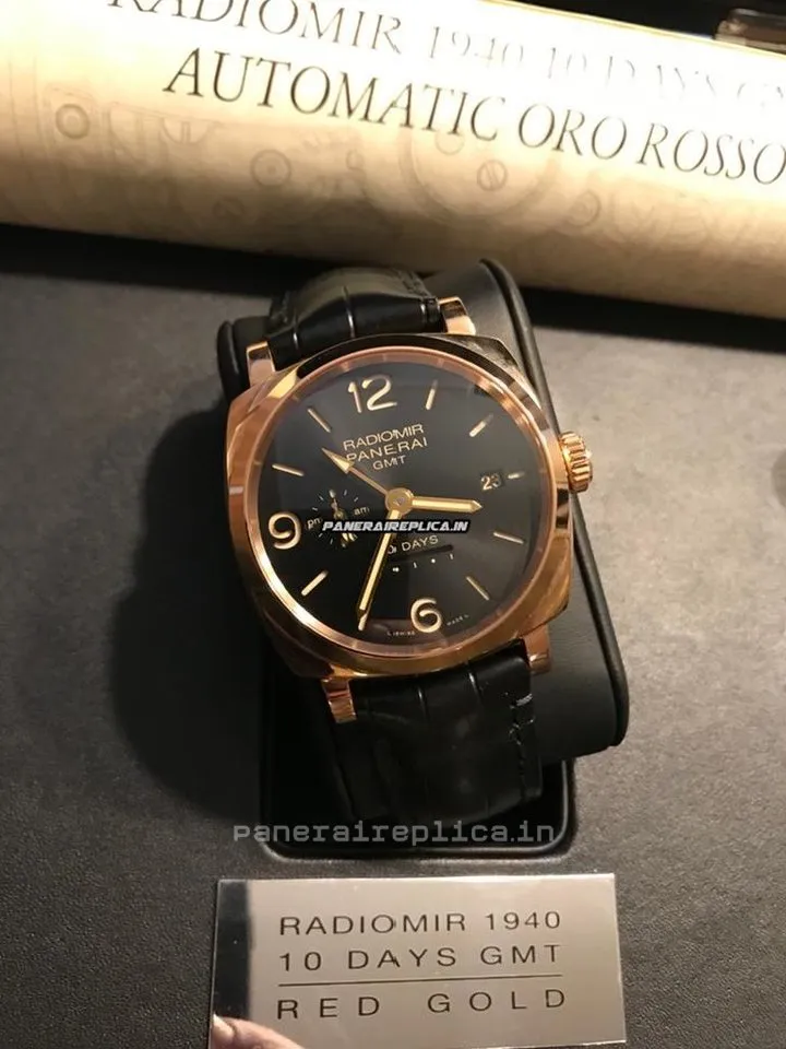 Alternative view of Superb Copy Panerai Special Editions Rose Gold Case Mens/unisex Automatic Watch