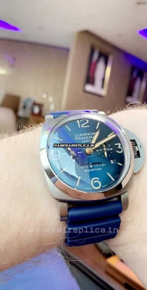 Alternative view of Discount Knockoff Panerai Luminor 1950 47mm Titanium Case Mens/unisex Manual Winding Watch