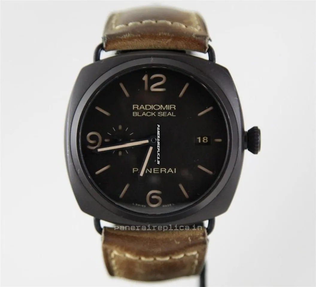 Alternative view of Amazing Replica Panerai Radiomir Black Seal 45mm Ceramic Case Mens/unisex Automatic Watch