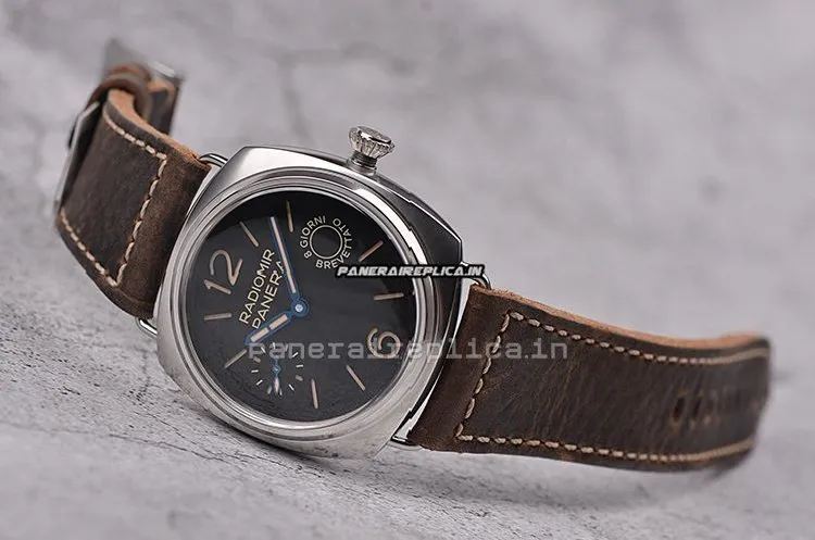 Alternative view of Reliable Copy Panerai Radiomir 8 Days Gmt 45mm Steel Case Mens/unisex Manual Winding Watch