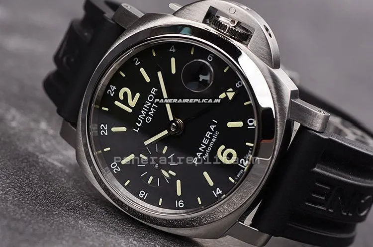 Defect Fake Panerai Luminor Gmt Automatic 40mm Steel Case Mens/unisex Automatic Watch