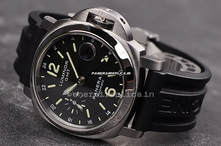 Alternative view of Defect Fake Panerai Luminor Gmt Automatic 40mm Steel Case Mens/unisex Automatic Watch