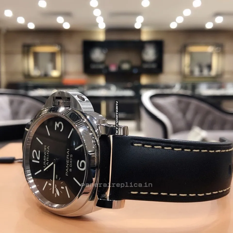 Alternative view of Remarkable Clone Panerai Luminor Marina 44mm Steel Case Mens/unisex Manual Winding Watch