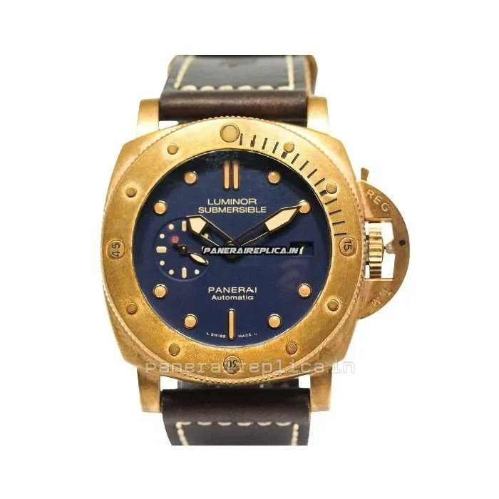 Cool Knockoff Panerai Special Editions 47mm Bronze Case Automatic Watch